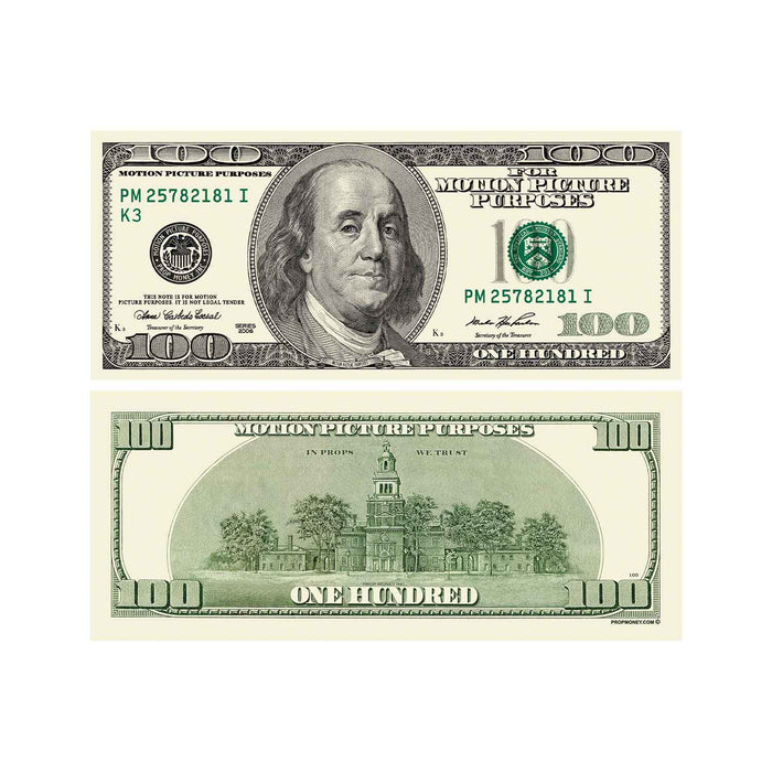 $20|$50|$100 $1,500 2000 Series Prop Money Bills Mix - Prop Money Inc.