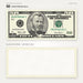 $50 2000s Close-Up prop bill: front-printed bill above its blank bordered reverse.