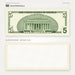 $5 2000s Close-Up prop bill: back-printed bill above its blank bordered reverse.