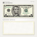 $5 2000s Close-Up prop bill: front-printed bill above its blank bordered reverse.