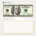 $100 2000s Close-Up prop bill: front-printed bill above its blank bordered reverse.