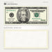 $20 2000s Close-Up prop bill: front-printed bill above its blank bordered reverse.