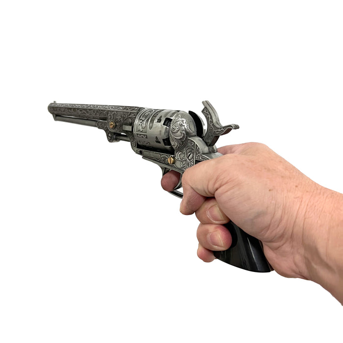 Western Cowboy Revolver Pistol Non-Firing Replica Gun with Stand - Prop Money Inc.