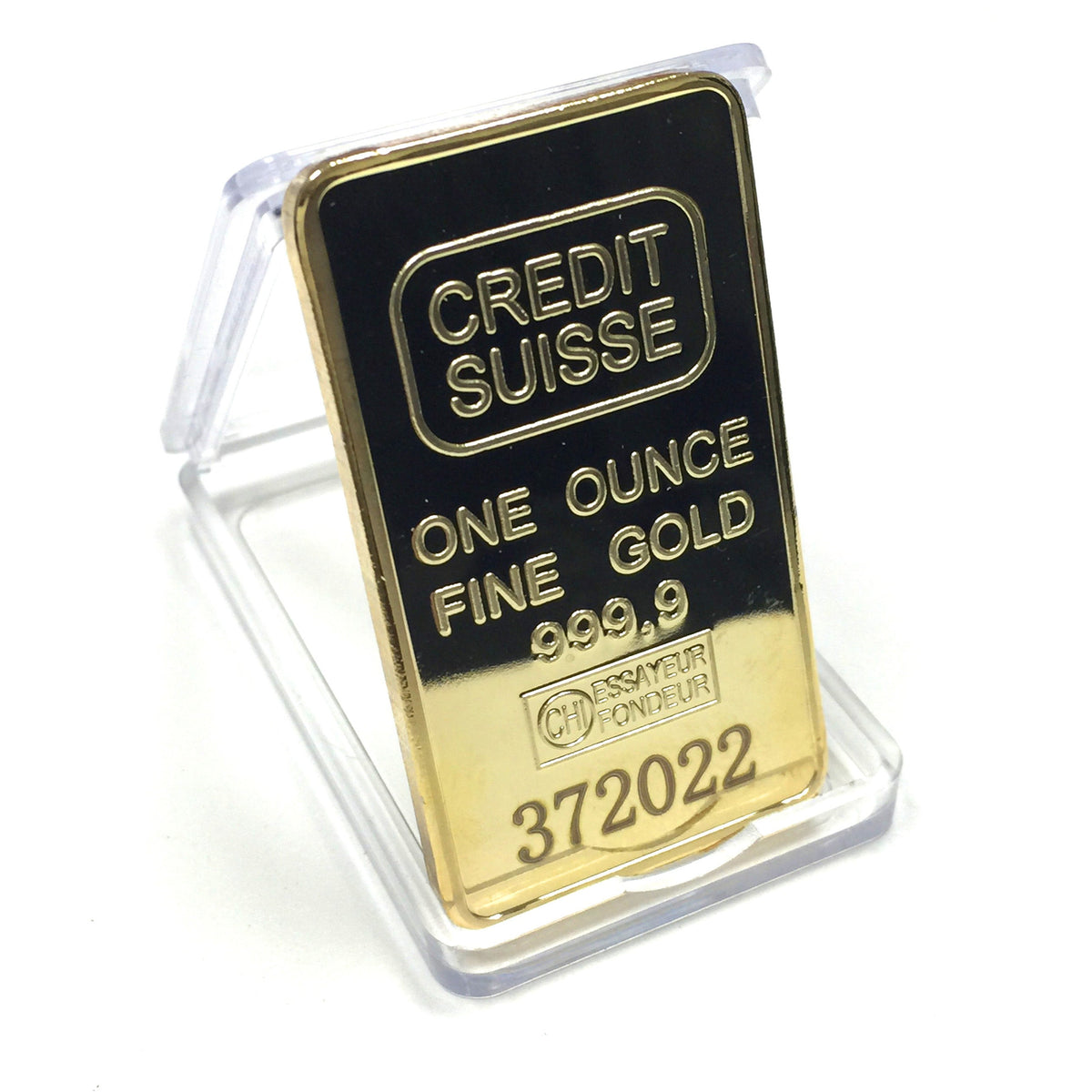 Gold Credit Suisse One Ounce Ingot Replica Prop - Prop Money Inc.