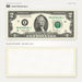 $2 1990s Close-Up prop bill: front-printed bill above its blank bordered reverse.