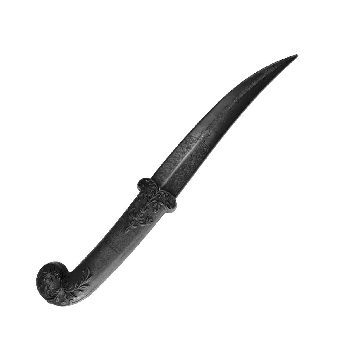 Middle Eastern Style Poly Training Knife with 8.75 Inch Trailing Point Blade prop - Prop Money Inc.