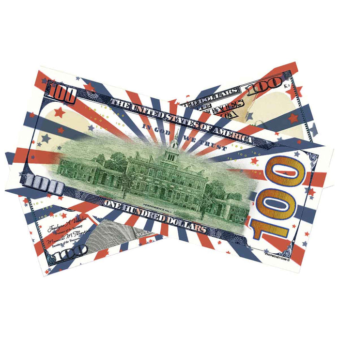 $100 4th of July Independence Day Bills - Prop Money Inc.