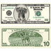 Custom dog money bills featuring a boxer portrait