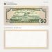 $50 New Series Close-Up prop bill: back-printed bill above its blank bordered reverse.