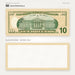 $10 New Series Close-Up prop bill: back-printed bill above its blank bordered reverse.