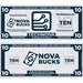 Custom employee reward bills branded as Nova Bucks