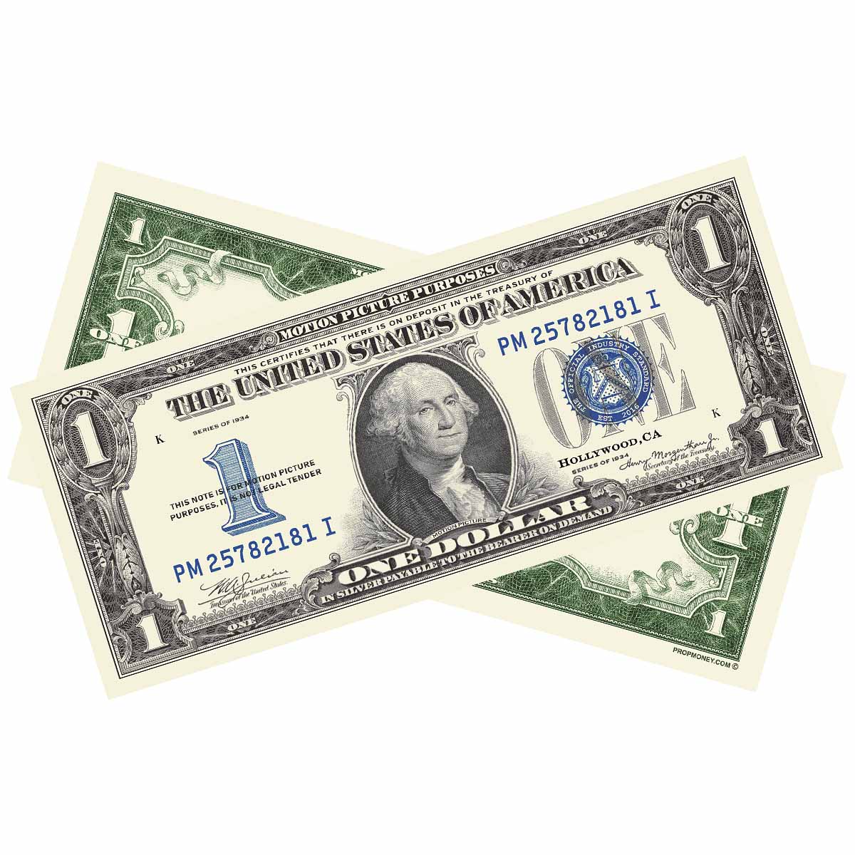 Silver Certificate vintage prop money bills for film and photography