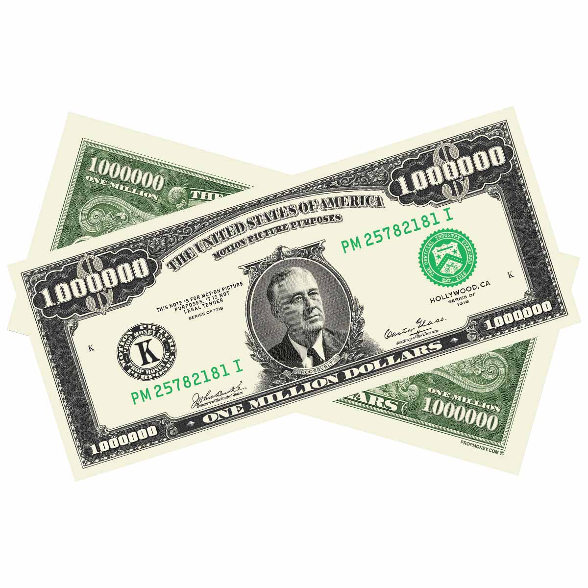 $1,000,000 vintage series prop money bills for film and photography