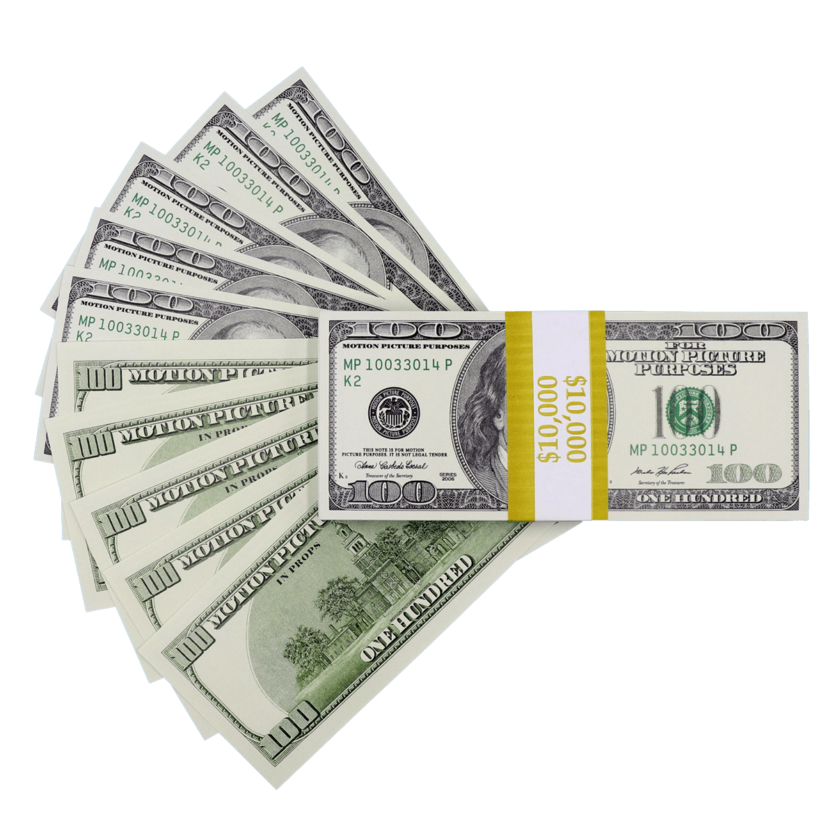 $10,000 Full Print 2000s Series Stack - PropMoney.com