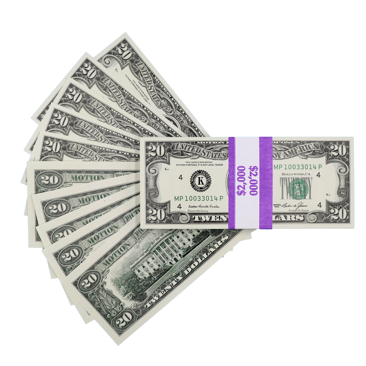 $2,000 Full Print 1990s Series Stack - PropMoney.com