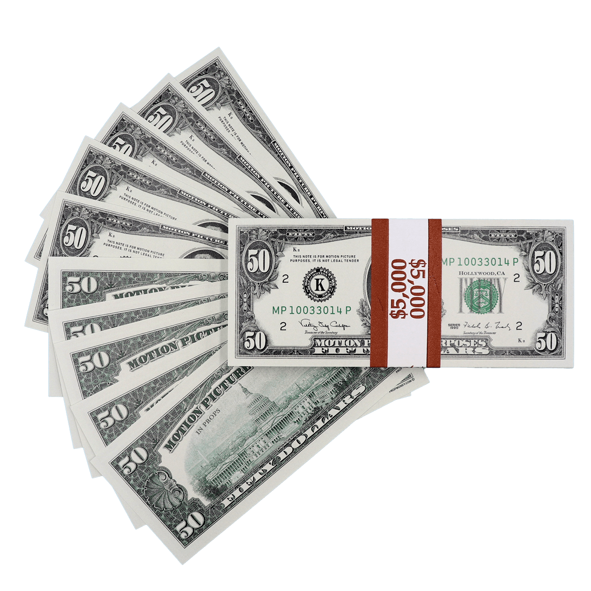 $5,000 Full Print 1990s Series Stack - PropMoney.com