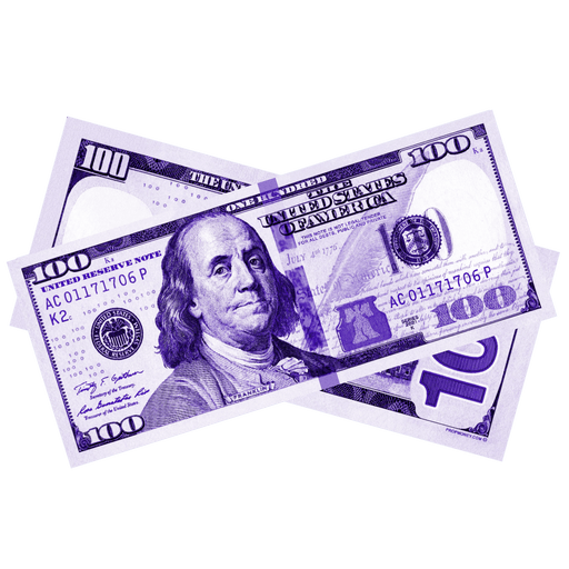 $100 New Series Purple Bills - PropMoney.com